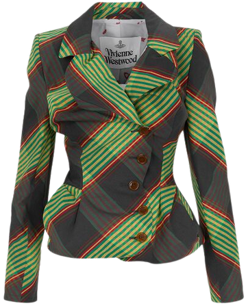 Drunken Tailored Jacket in COMBAT-TARTAN | Vivienne Westwood®