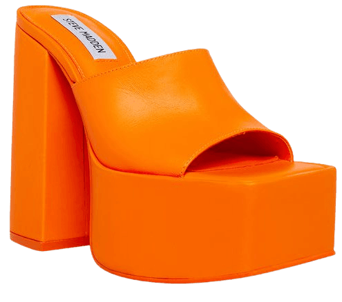TRIXIE Orange Sandals | Women's Orange Designer Sandals – Steve Madden