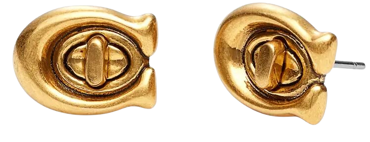 COACH Turnlock Stud Earrings | Nordstrom