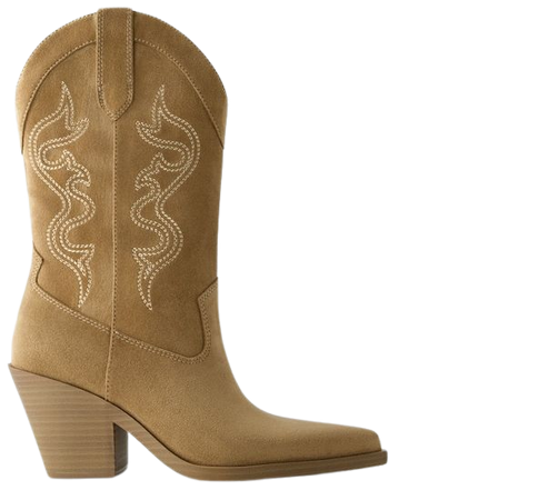 Heeled cowboy boots - Shoes - Women | Bershka