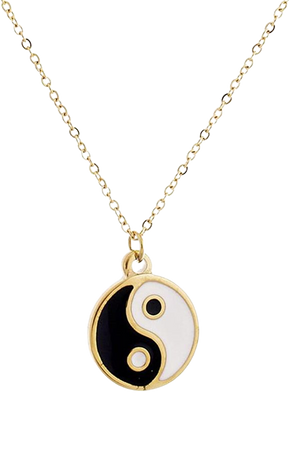 Amazon.com: MANZHEN Gold Silver Yin Yang Pendant Necklace for Couples (Gold) : Clothing, Shoes & Jewelry