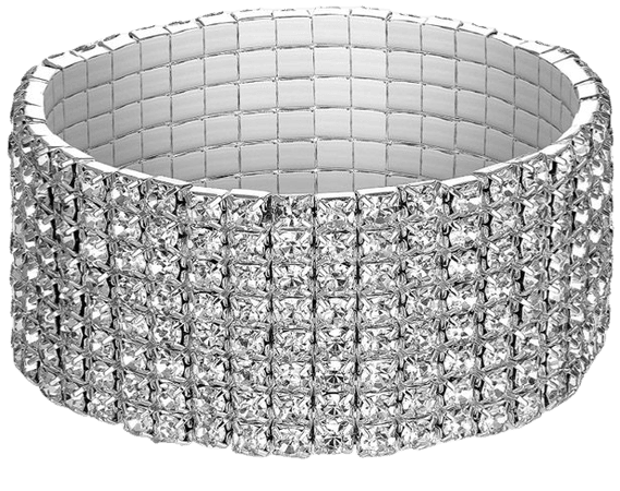 silver rhinestone bracelet