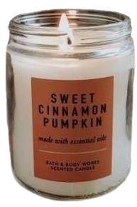 cinnamon pumpkin candle