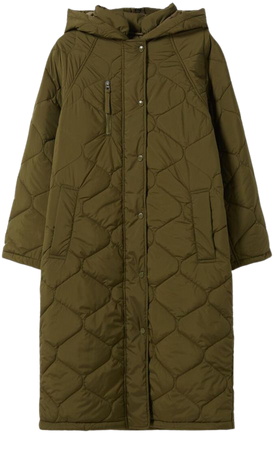 Long puffer coat - Jackets - Woman | Bershka