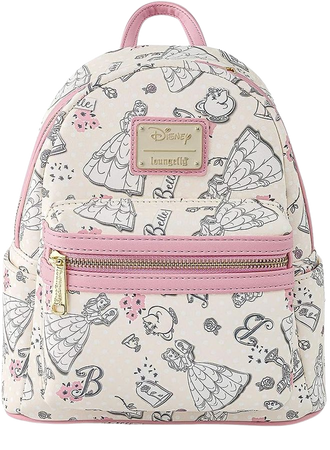 Amazon.com: Loungefly Disney Beauty and the Beast Belle All Over Print Womens Double Strap Shoulder Bag Purse : Clothing, Shoes & Jewelry