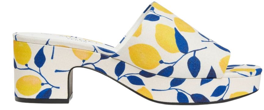 Lemon print mule heels - Lemons - Monki GB