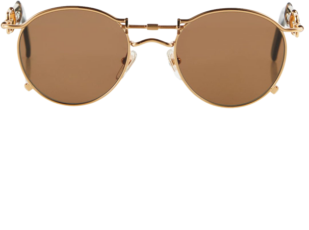 X Karim Benzema 56 0174 Round Sunglasses in Gold - Jean Paul Gaultier | Mytheresa