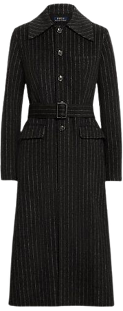 Pinstripe Double-Faced Coat