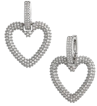 Mach & Mach Crystal Heart Drop Earrings | Nordstrom