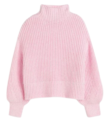 Balloon-sleeved Sweater - Light pink - Ladies | H&M US