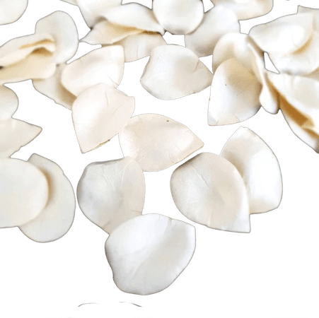 Ivory Rose Petals - made from paper - biodegradable