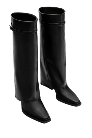 Gaiter boots with buckles - pull&bear