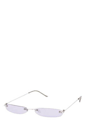Purple Slim Line Reader Sunglasses | PrettyLittleThing