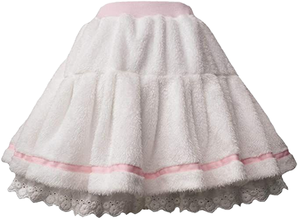 Amazon.com: Smiling Angel White Sweet Girls Womens Plush Lolita Skirt Pantskirt… : Clothing, Shoes & Jewelry