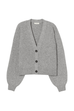 Knit Cardigan - Gray