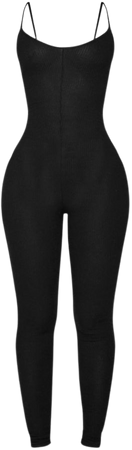 black jumpsuit