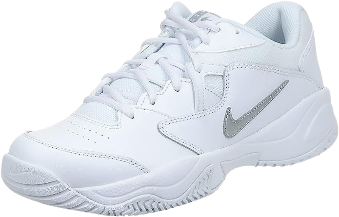 Amazon.com | Nike Women's Court Lite 2 Tennis Shoe, White/Metallic Silver-White, 11 Regular US | Fashion Sneakers