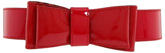 red bow belt