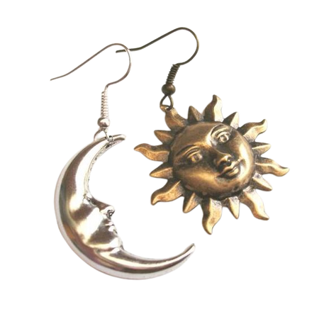 sun and moon earrings