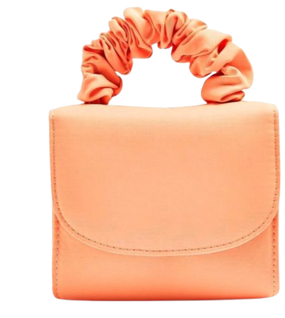 top shop apricot scrunchie bag