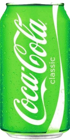Neon Green Coke Can