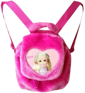 Furry Barbie Backpack - 90's Mini Backpack - Furry Backpack - Grunge - Rave - Plush Backpack