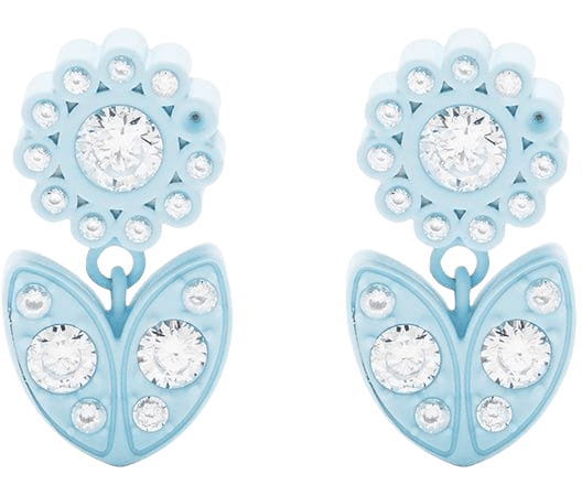 Bottega Veneta crystal-embellished Floral Drop Earrings - Farfetch