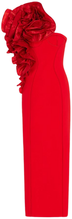 Rosette Rose-Embellished Gown By Carolina Herrera | Moda Operandi