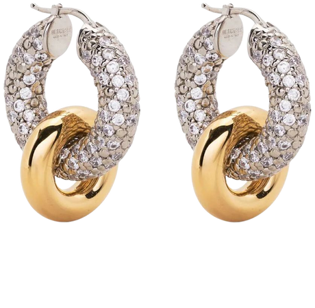 Jil Sander crystal-embellished Hoop Earrings