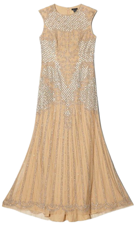 Crystal Embellished Halter Maxi Dress | Karen Millen
