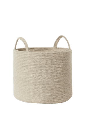 Cotton Storage Basket - Light beige - Home All | H&M CA