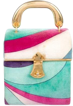 Emilio Pucci Vintage Velvet Mini Box Bag