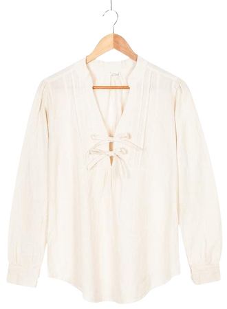 FONOTT peasant blouse white shirt