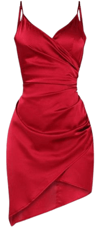 Shape Burgundy Satin Wrap Dress