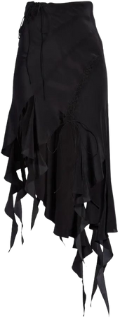 Knwls Spiral Asymmetric Silk Skirt | Nordstrom