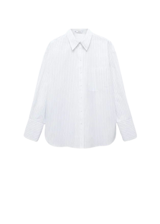 100% cotton striped shirt - Women | Mango USA