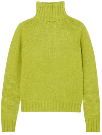 Allude Cashmere Turtleneck Sweater - Green - ShopStyle