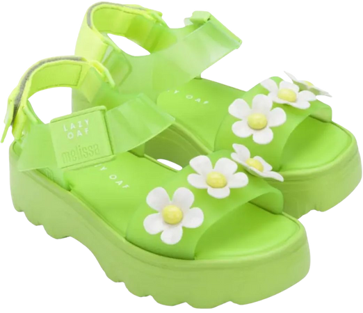 green daisy yellow white flowers sandals shoes