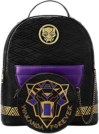 Amazon.com: Marvel Black Panther Wakanda Forever Mini Backpack & Coin Purse : Clothing, Shoes & Jewelry