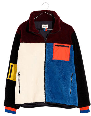 Kule Fleece Beanie Colorblock Jacket
