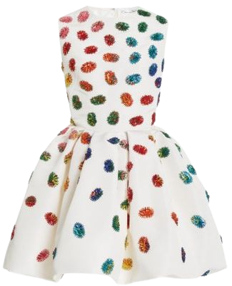Embellished Silk Mini Dress By Oscar De La Renta | Moda Operandi