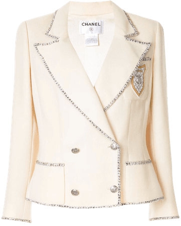 Chanel Pre-Owned 2005 Logo double-breasted Blazer - Farfetch
