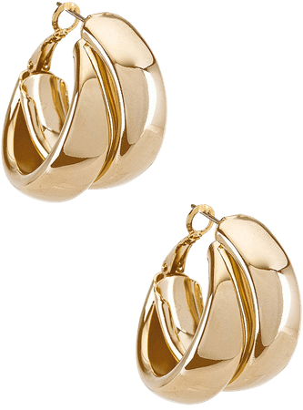 8 Other Reasons Coupled Hoops in Gold | REVOLVE