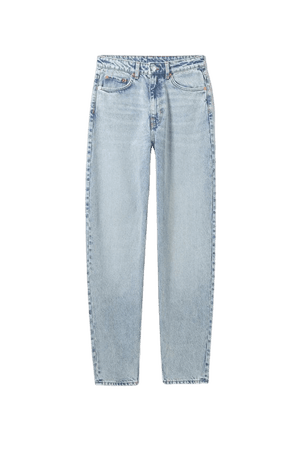 Lash Extra High Mom Jeans - Blue Dusty Light - Jeans - Weekday WW