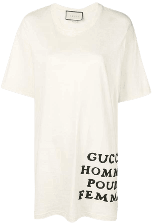 GUCCI Oversize cotton T-shirt with appliqué