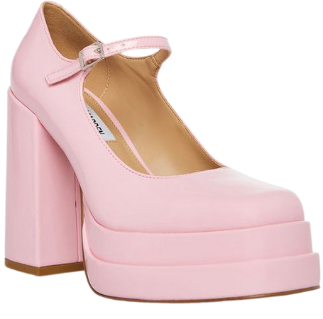 GABRIELLE Pink Patent Platform Loafer | Women's Block Heel Loafer – Steve Madden