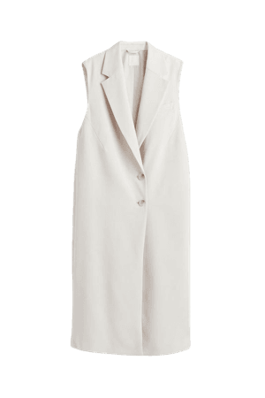 Sleeveless Jacket - White - Ladies | H&M US