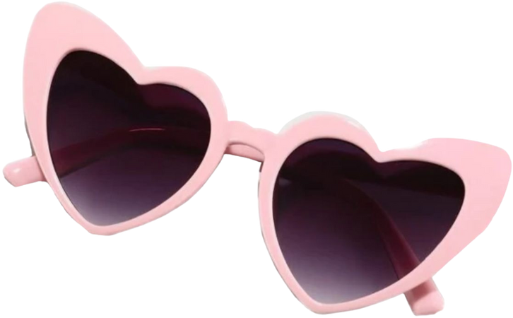 pink heart shaped Sunglasses