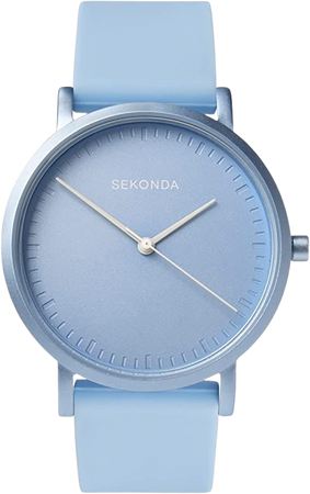 Amazon.com: Sekonda Palette Ladies Watch, Sky Blue Case & Silicone Strap with Sky Blue Dial 40393 : Clothing, Shoes & Jewelry