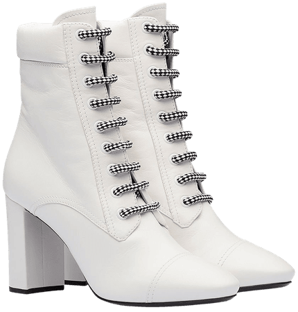 Prada lace-up heeled boots
